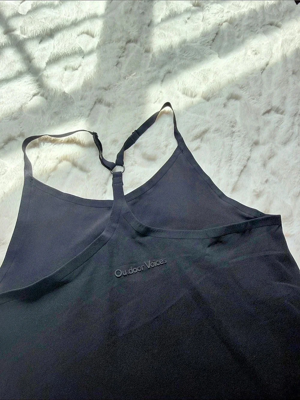 Outdoor Voices Exercise Dress Black Girls Large NWT (10/12) L.